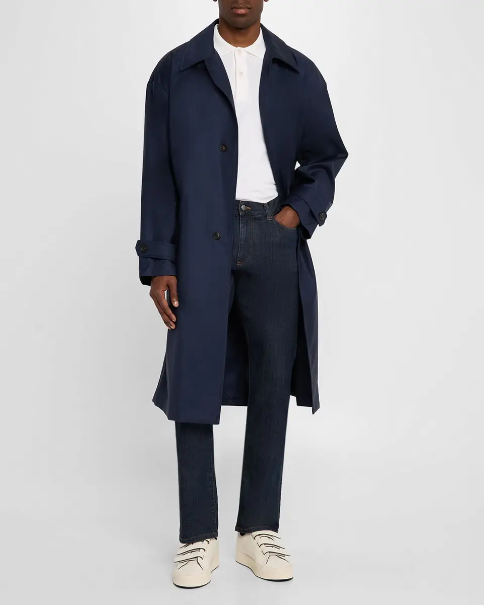 Emporio Armani Men's Belted Trench Coat | Thumbnail 4