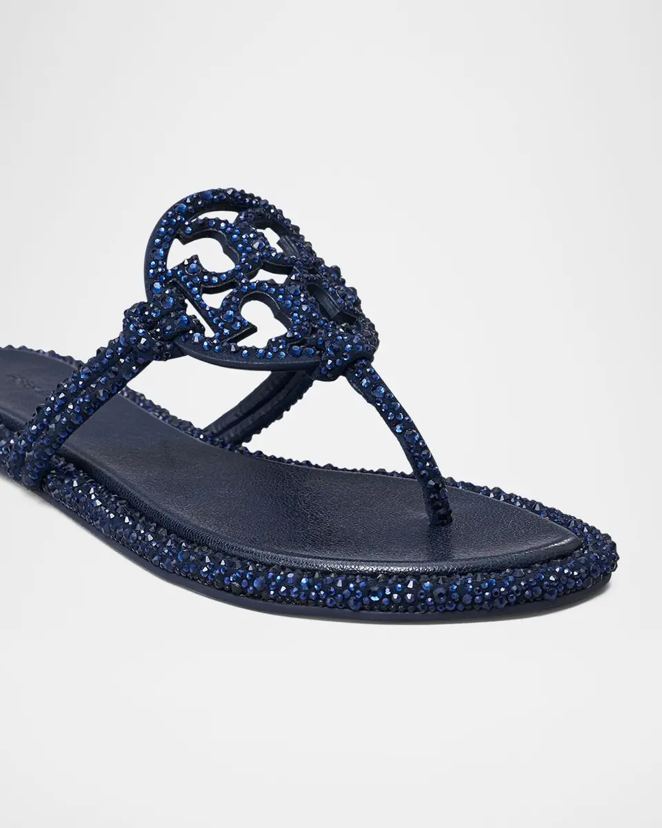 Tory Burch Miller Embellished Medallion Flat Thong Sandals | Thumbnail 4 Tory Burch Miller Embellished Medallion Flat Thong Sandals | Thumbnail 4