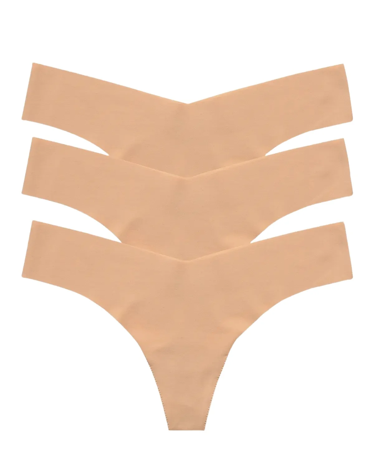 Classic Low-Rise Microfiber Thongs, Pack of 3 Classic Low-Rise Microfiber Thongs, Pack of 3