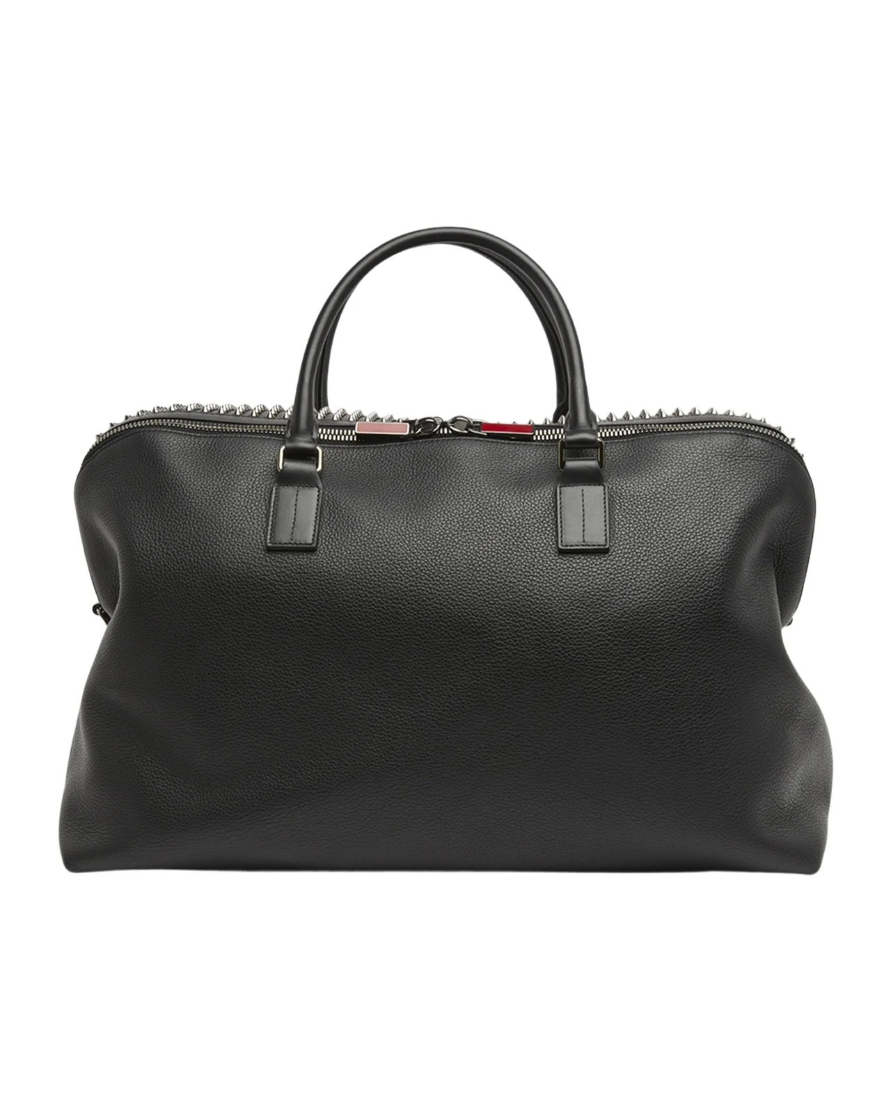 Christian Louboutin Men's Funky Leather Empire Spikes Weekender Bag
