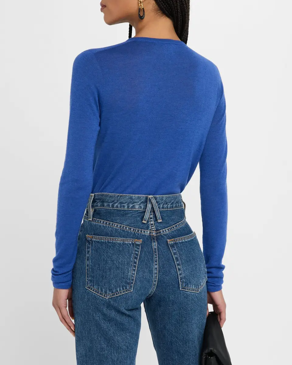 MAJESTIC FILATURES Machine Washable Cashmere V-Neck Pullover | Thumbnail 3