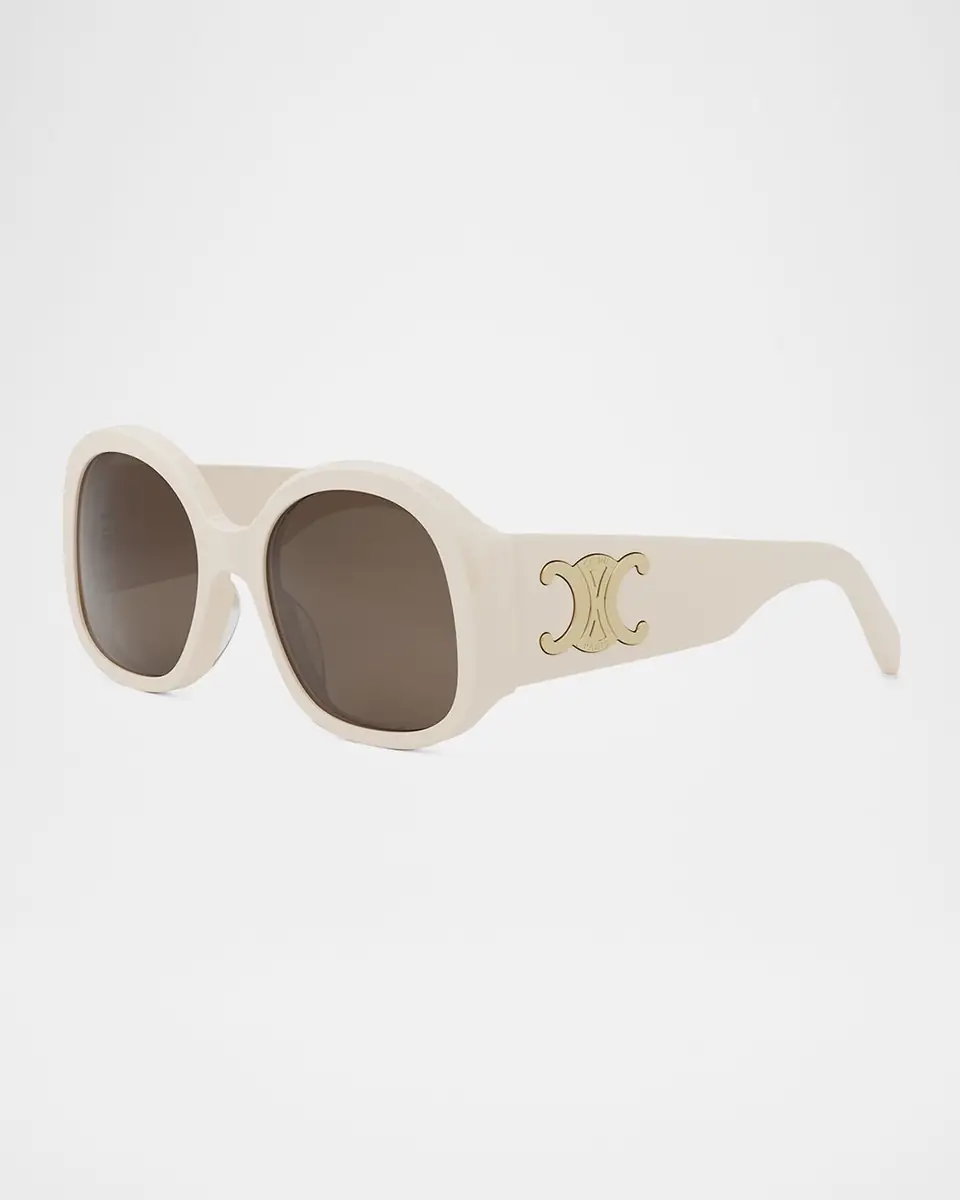 Celine Maxi Triomphe Round Sunglasses | Thumbnail 3 Celine Maxi Triomphe Round Sunglasses | Thumbnail 3