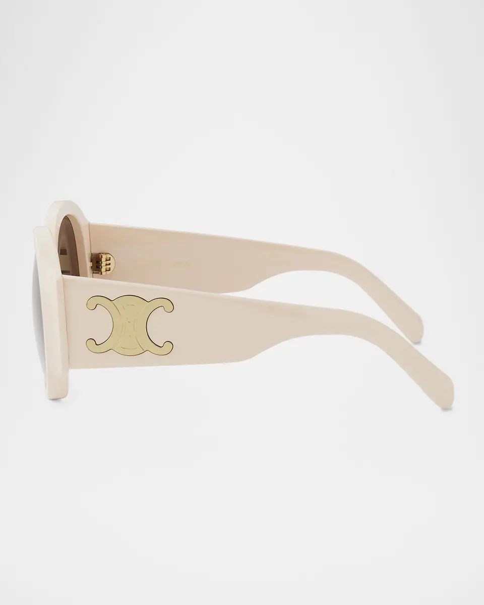 Celine Maxi Triomphe Round Sunglasses | Thumbnail 4 Celine Maxi Triomphe Round Sunglasses | Thumbnail 4