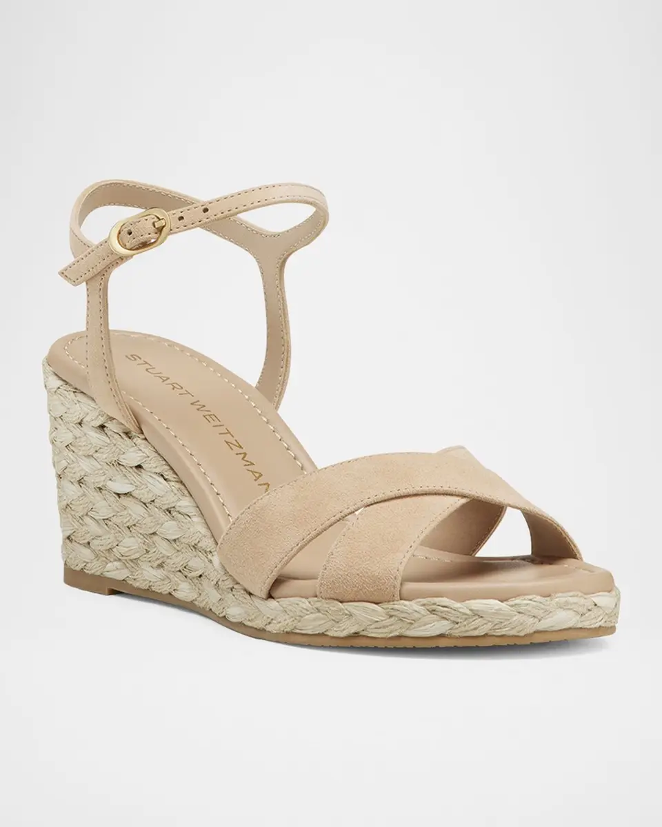 Stuart Weitzman Dayna Suede Crisscross Wedge Espadrilles | Thumbnail 2 Stuart Weitzman Dayna Suede Crisscross Wedge Espadrilles | Thumbnail 2