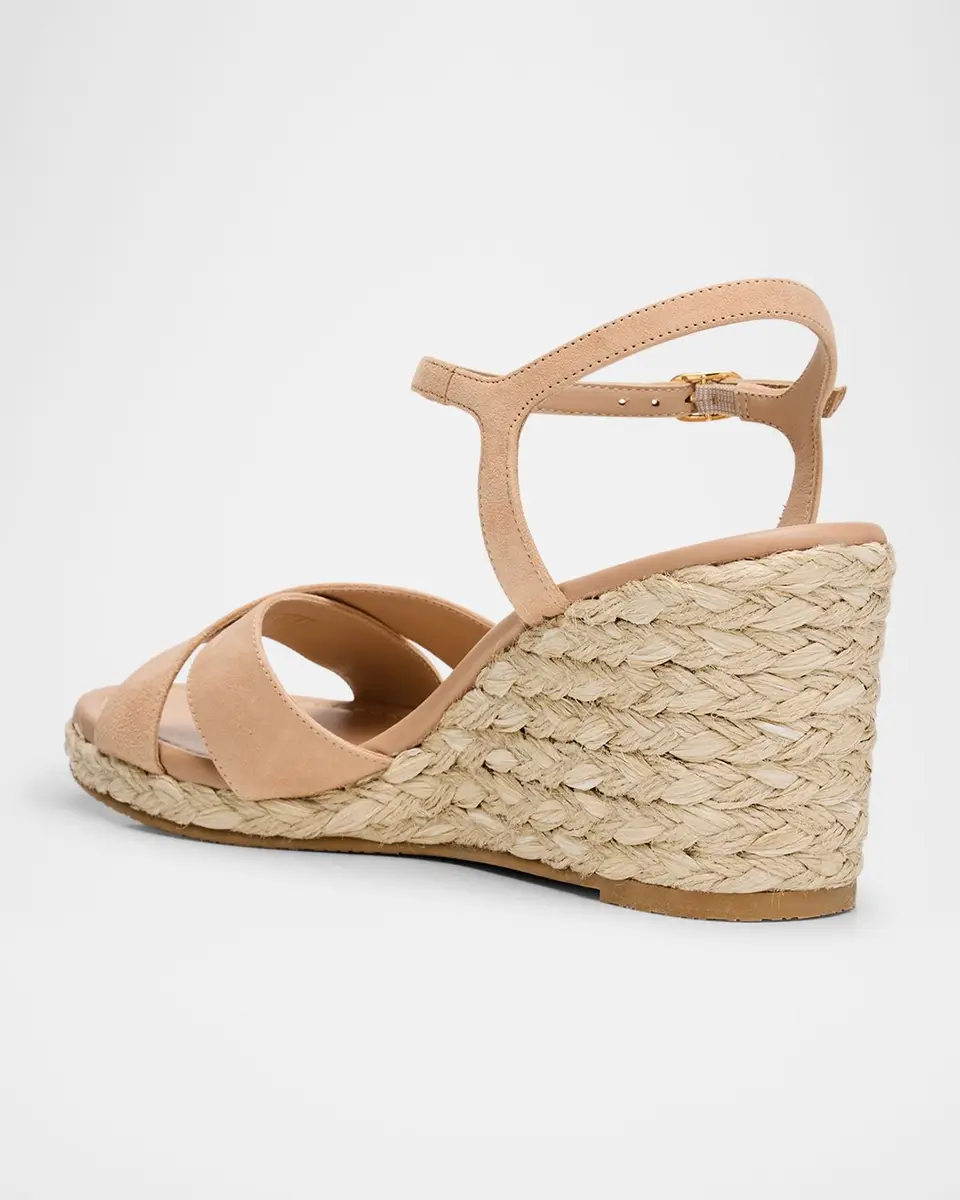 Stuart Weitzman Dayna Suede Crisscross Wedge Espadrilles | Thumbnail 3 Stuart Weitzman Dayna Suede Crisscross Wedge Espadrilles | Thumbnail 3