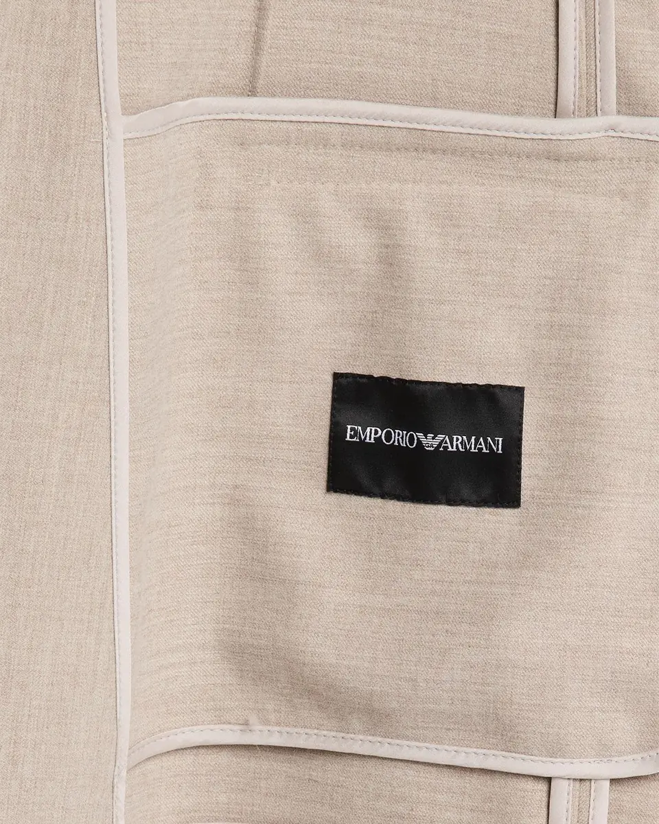 Emporio Armani Men's Stretch Techno Gabardine Sport Coat | Thumbnail 6