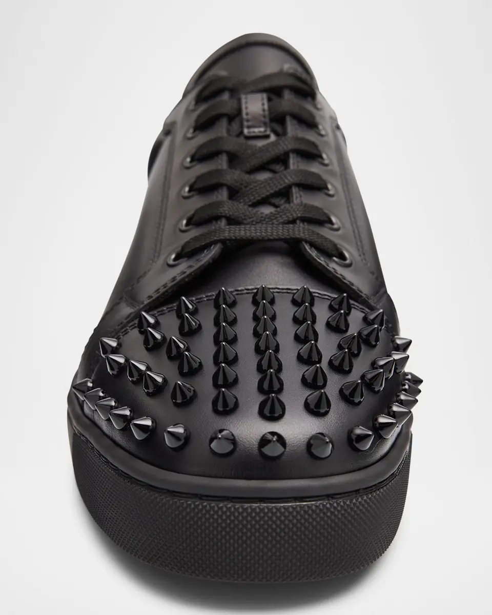 Christian Louboutin Men's Louis Junior Spikes Leather Low-Top Sneakers | Thumbnail 5 Christian Louboutin Men's Louis Junior Spikes Leather Low-Top Sneakers | Thumbnail 5