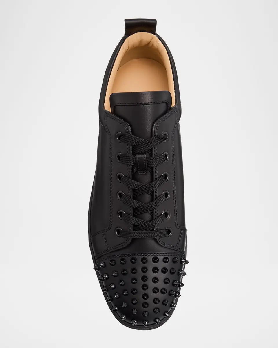 Christian Louboutin Men's Louis Junior Spikes Leather Low-Top Sneakers | Thumbnail 6 Christian Louboutin Men's Louis Junior Spikes Leather Low-Top Sneakers | Thumbnail 6