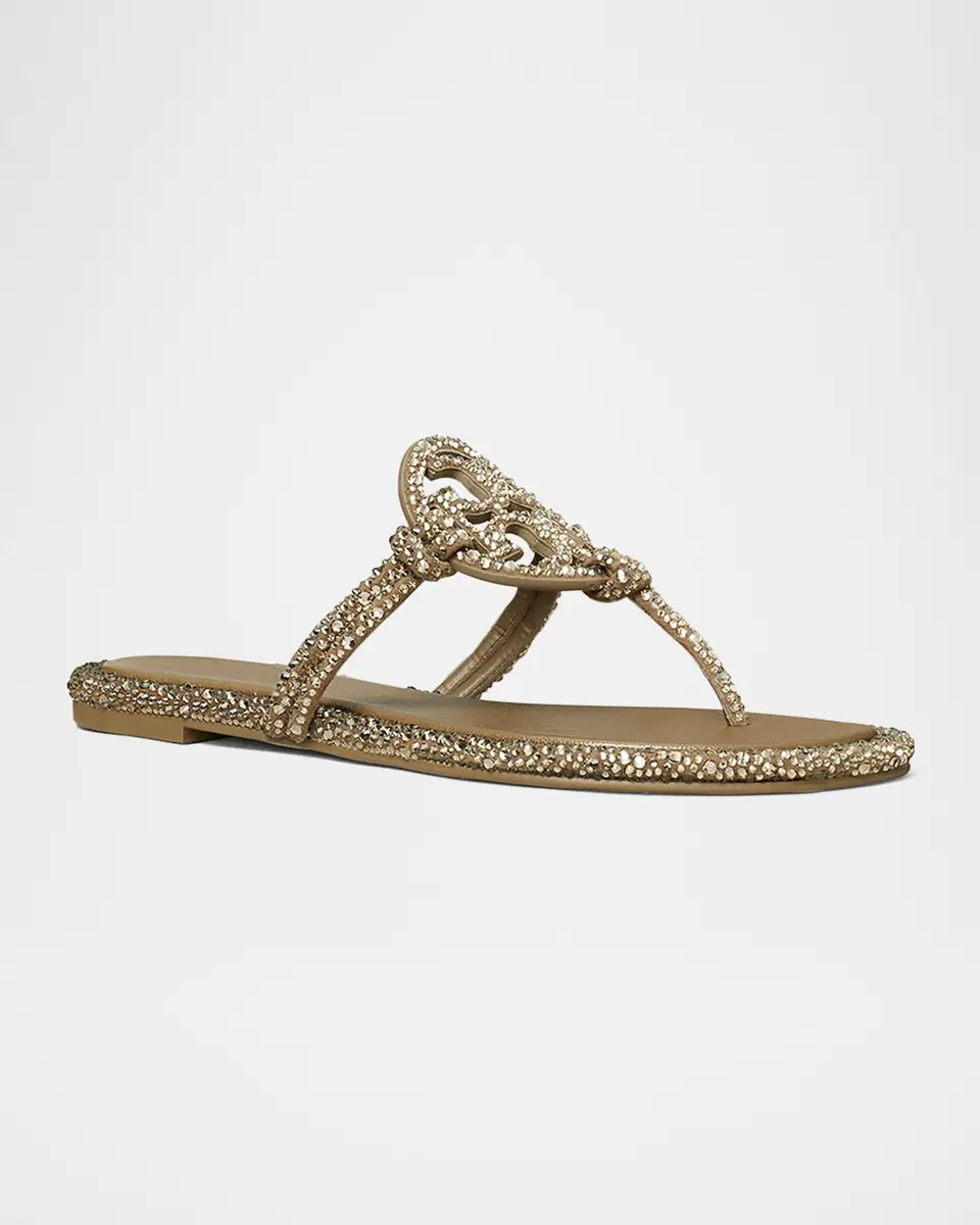 Tory Burch Miller Embellished Medallion Flat Thong Sandals | Thumbnail 2 Tory Burch Miller Embellished Medallion Flat Thong Sandals | Thumbnail 2