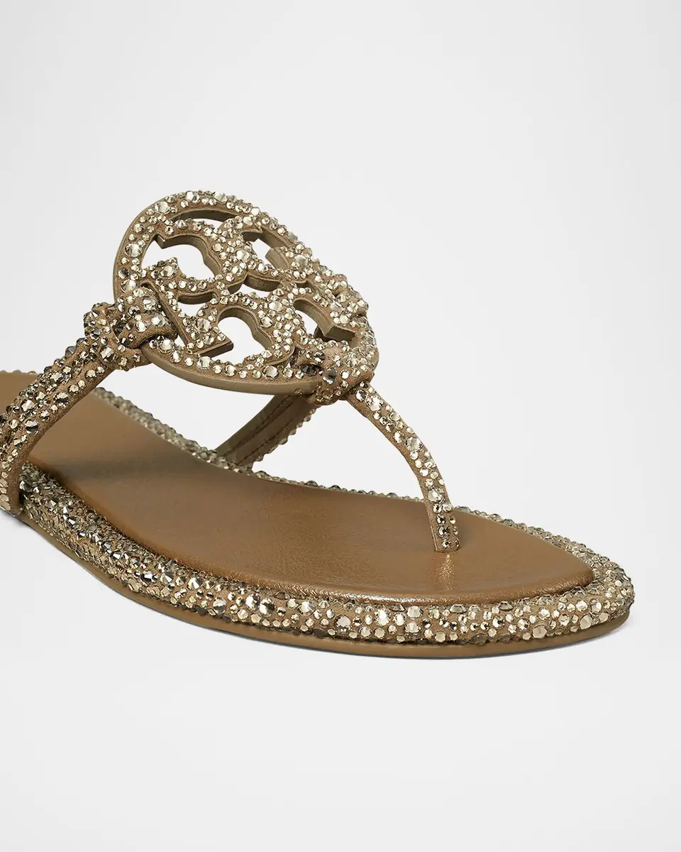 Tory Burch Miller Embellished Medallion Flat Thong Sandals | Thumbnail 3 Tory Burch Miller Embellished Medallion Flat Thong Sandals | Thumbnail 3