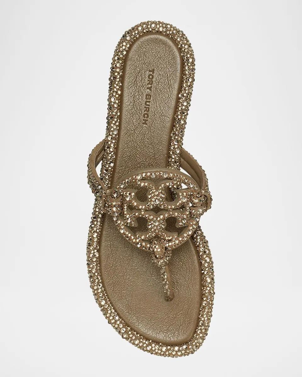 Tory Burch Miller Embellished Medallion Flat Thong Sandals | Thumbnail 4 Tory Burch Miller Embellished Medallion Flat Thong Sandals | Thumbnail 4