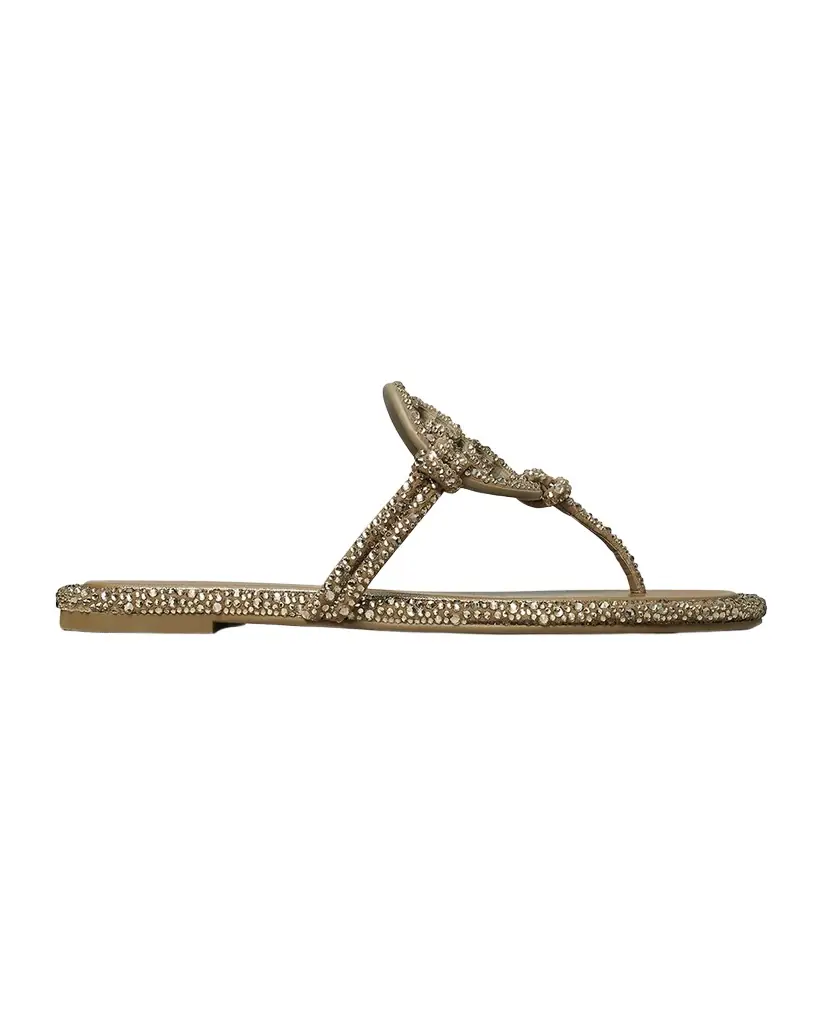 Miller Embellished Medallion Flat Thong Sandals Miller Embellished Medallion Flat Thong Sandals
