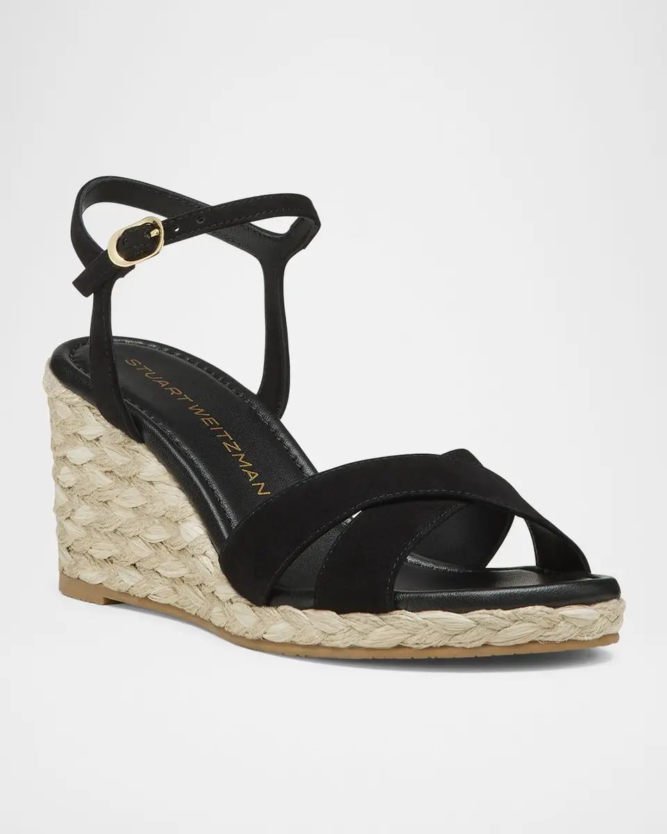 Stuart Weitzman Dayna Suede Crisscross Wedge Espadrilles | Thumbnail 2 Stuart Weitzman Dayna Suede Crisscross Wedge Espadrilles | Thumbnail 2