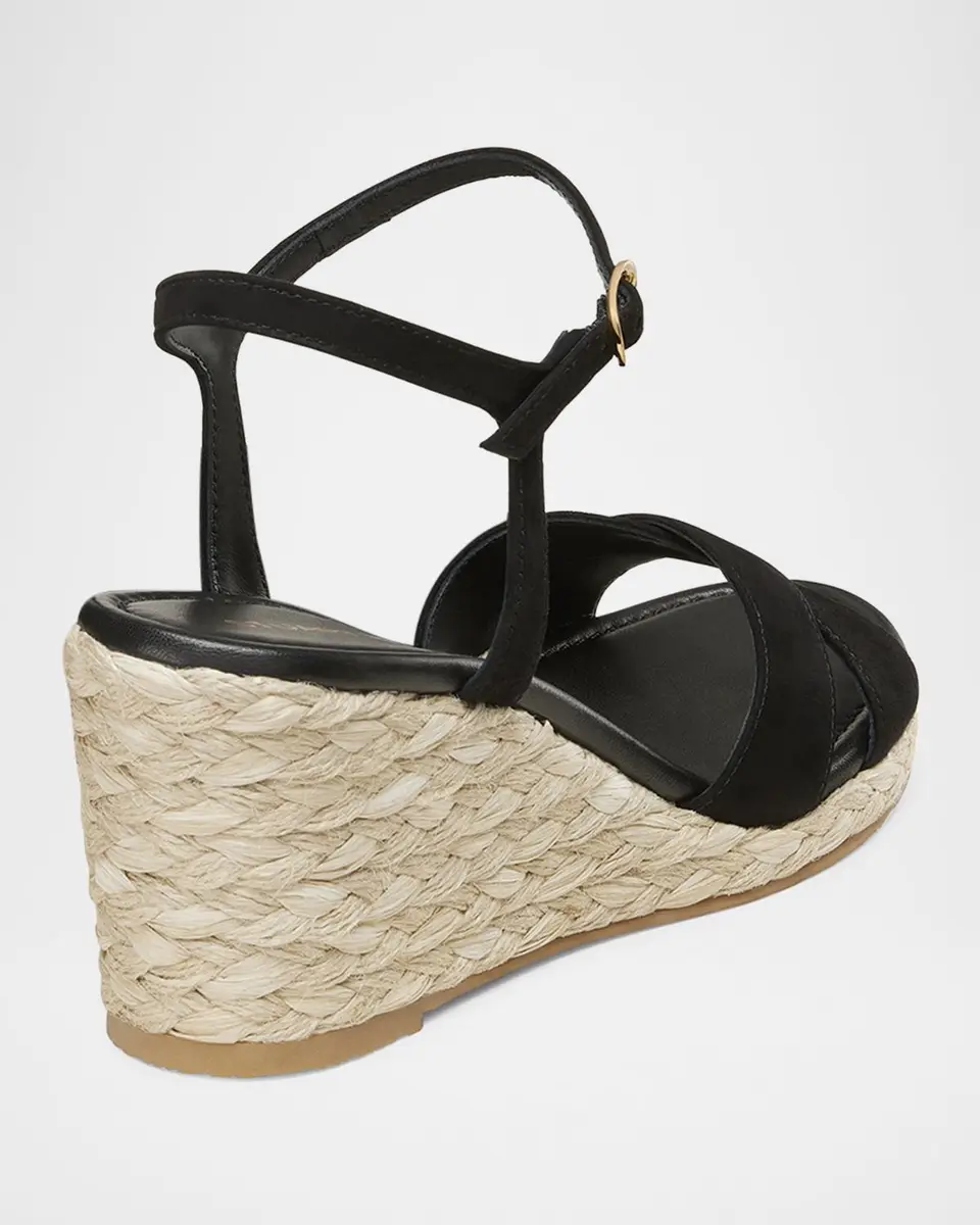 Stuart Weitzman Dayna Suede Crisscross Wedge Espadrilles | Thumbnail 3 Stuart Weitzman Dayna Suede Crisscross Wedge Espadrilles | Thumbnail 3