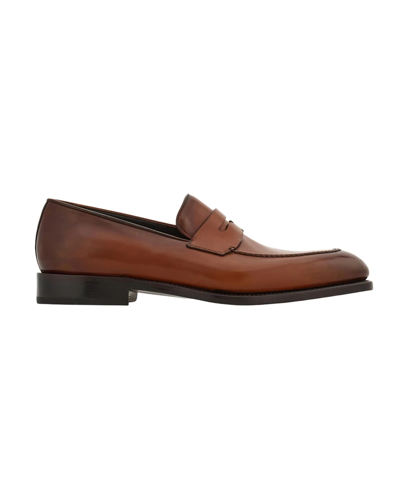 Men's Brandy Tramezza Leather Penny Loafers