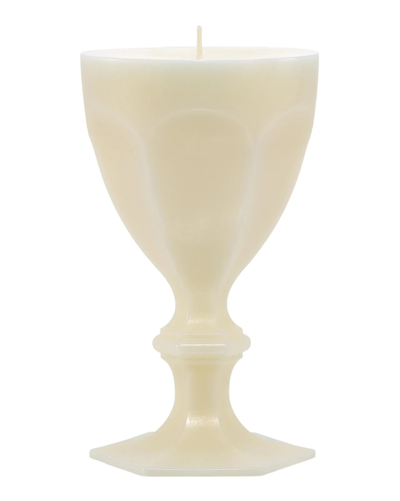 Baccarat Harcourt Goblet Candle, Ivory