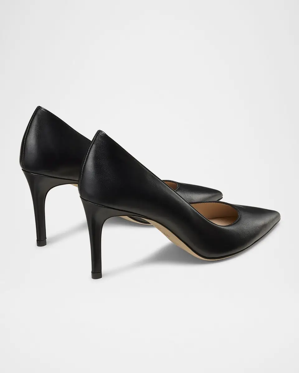 Stuart Weitzman Stuart Leather Stiletto Pumps | Thumbnail 3 Stuart Weitzman Stuart Leather Stiletto Pumps | Thumbnail 3