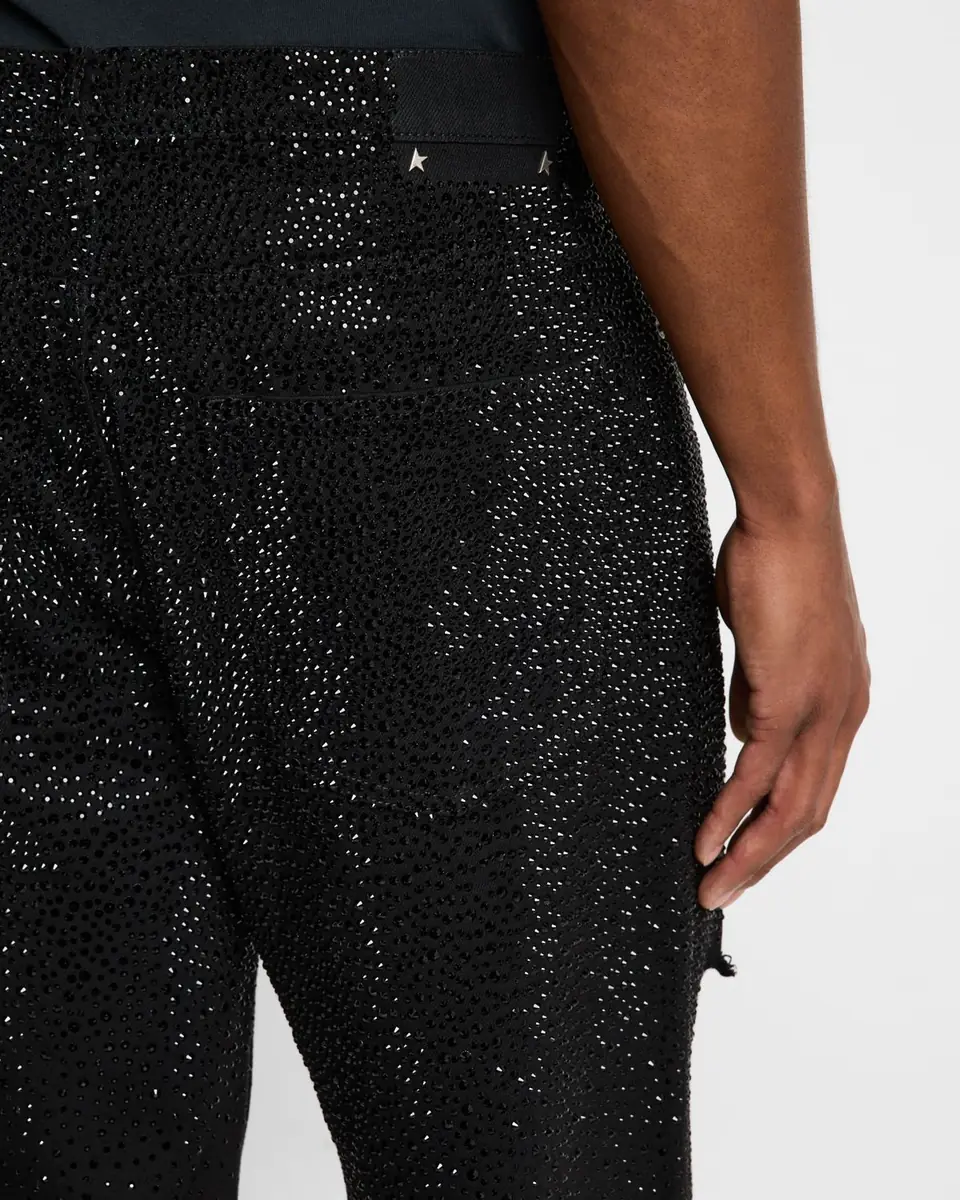 Golden Goose Men's Allover-Crystal Loose Skate Jeans | Thumbnail 5 Golden Goose Men's Allover-Crystal Loose Skate Jeans | Thumbnail 5