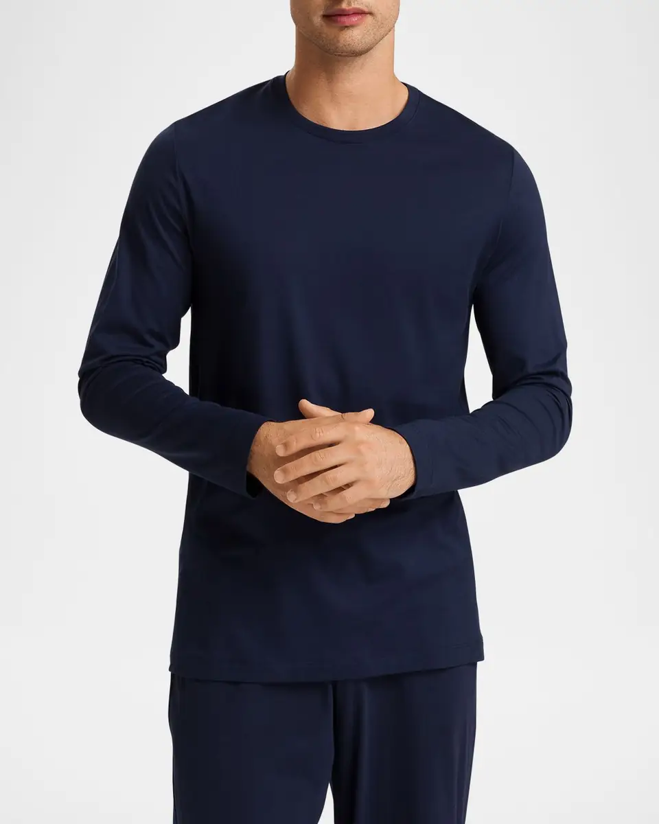 Hanro Men's Night & Day Long-Sleeve Shirt | Thumbnail 2