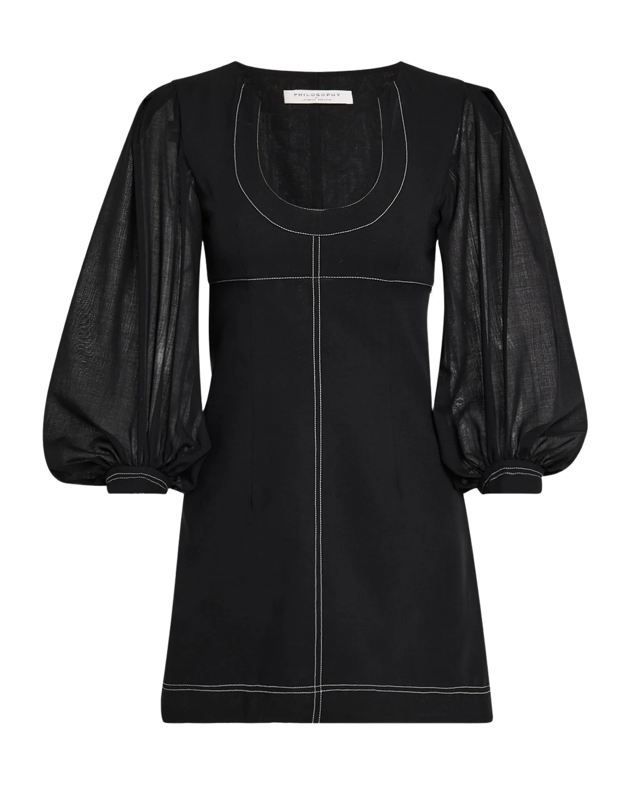 Philosophy di Lorenzo Serafini Balloon-Sleeve Mini Dress