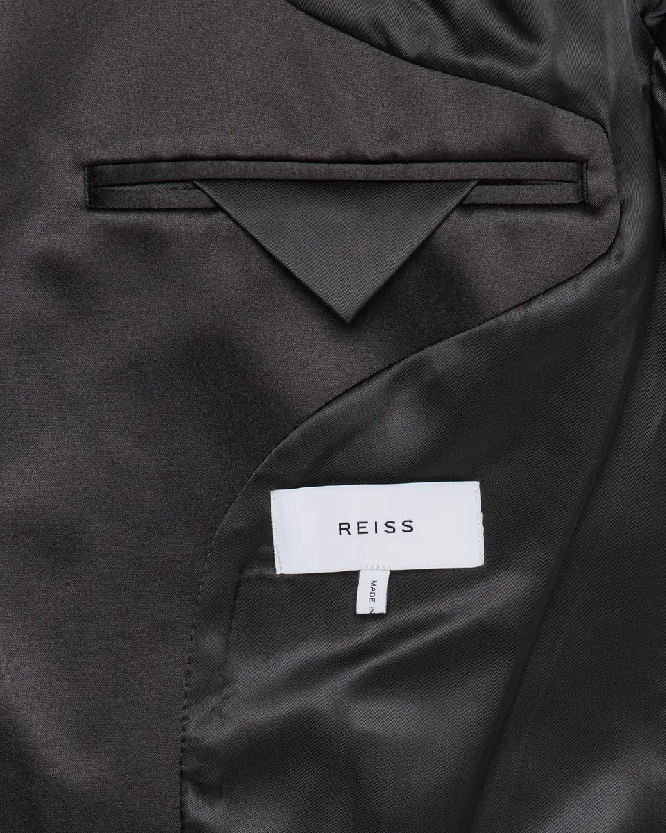 Reiss Men's Ace Velvet Satin-Trim Blazer | Thumbnail 6 Reiss Men's Ace Velvet Satin-Trim Blazer | Thumbnail 6