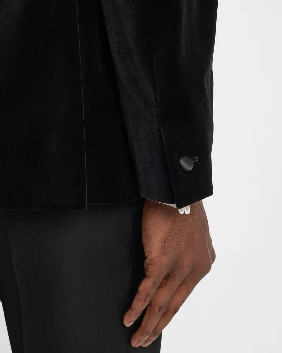 Reiss Men's Ace Velvet Satin-Trim Blazer | Thumbnail 8 Reiss Men's Ace Velvet Satin-Trim Blazer | Thumbnail 8