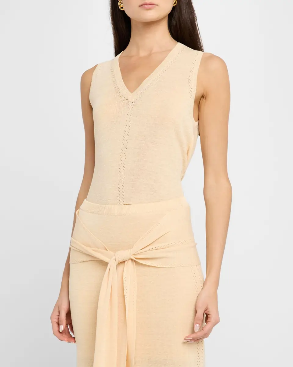 Proenza Schouler White Label Heyde Sleeveless Sweater | Thumbnail 4 Proenza Schouler White Label Heyde Sleeveless Sweater | Thumbnail 4