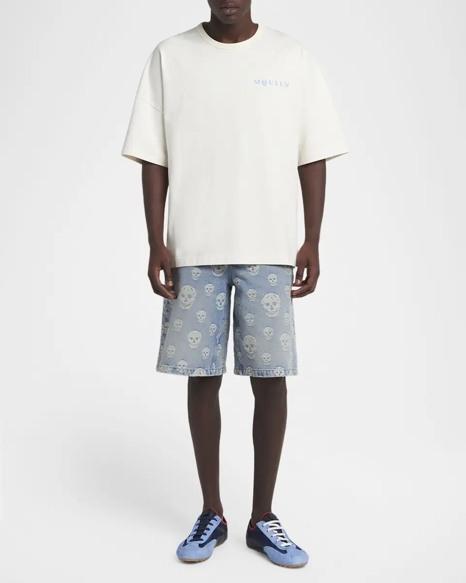 Alexander McQueen Men's Relaxed Logo T-Shirt | Thumbnail 2