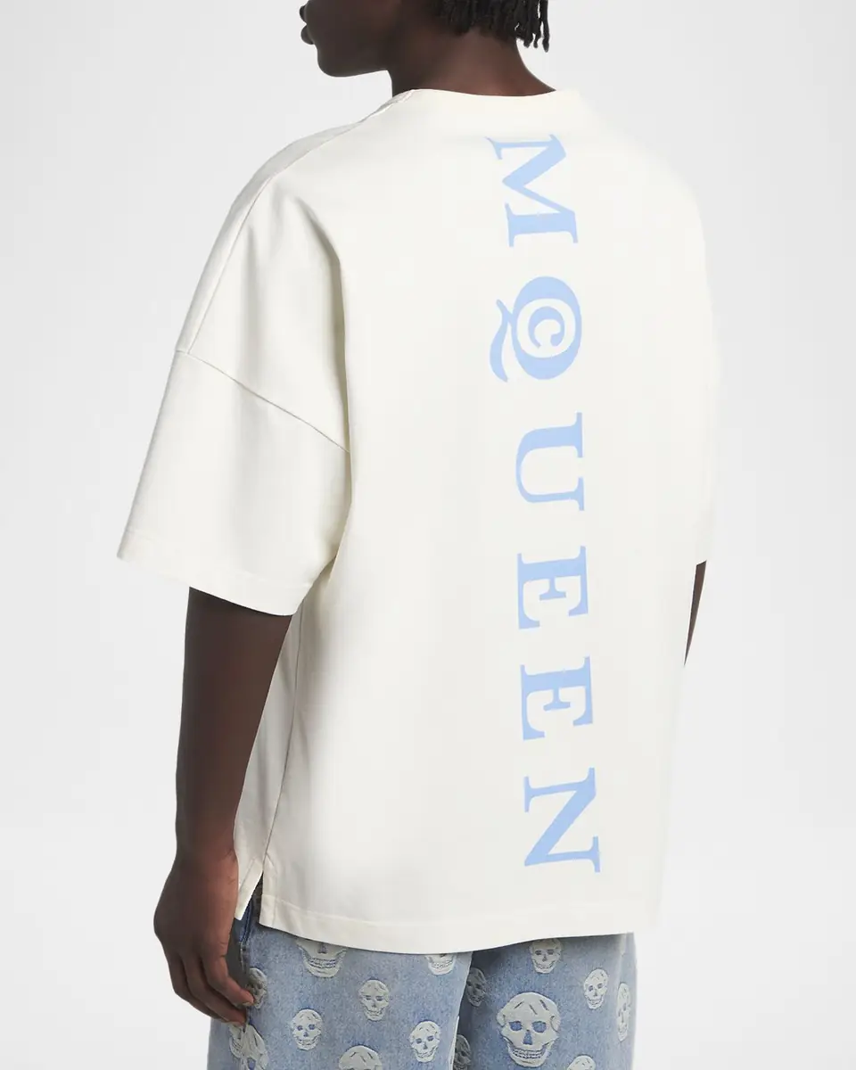 Alexander McQueen Men's Relaxed Logo T-Shirt | Thumbnail 3