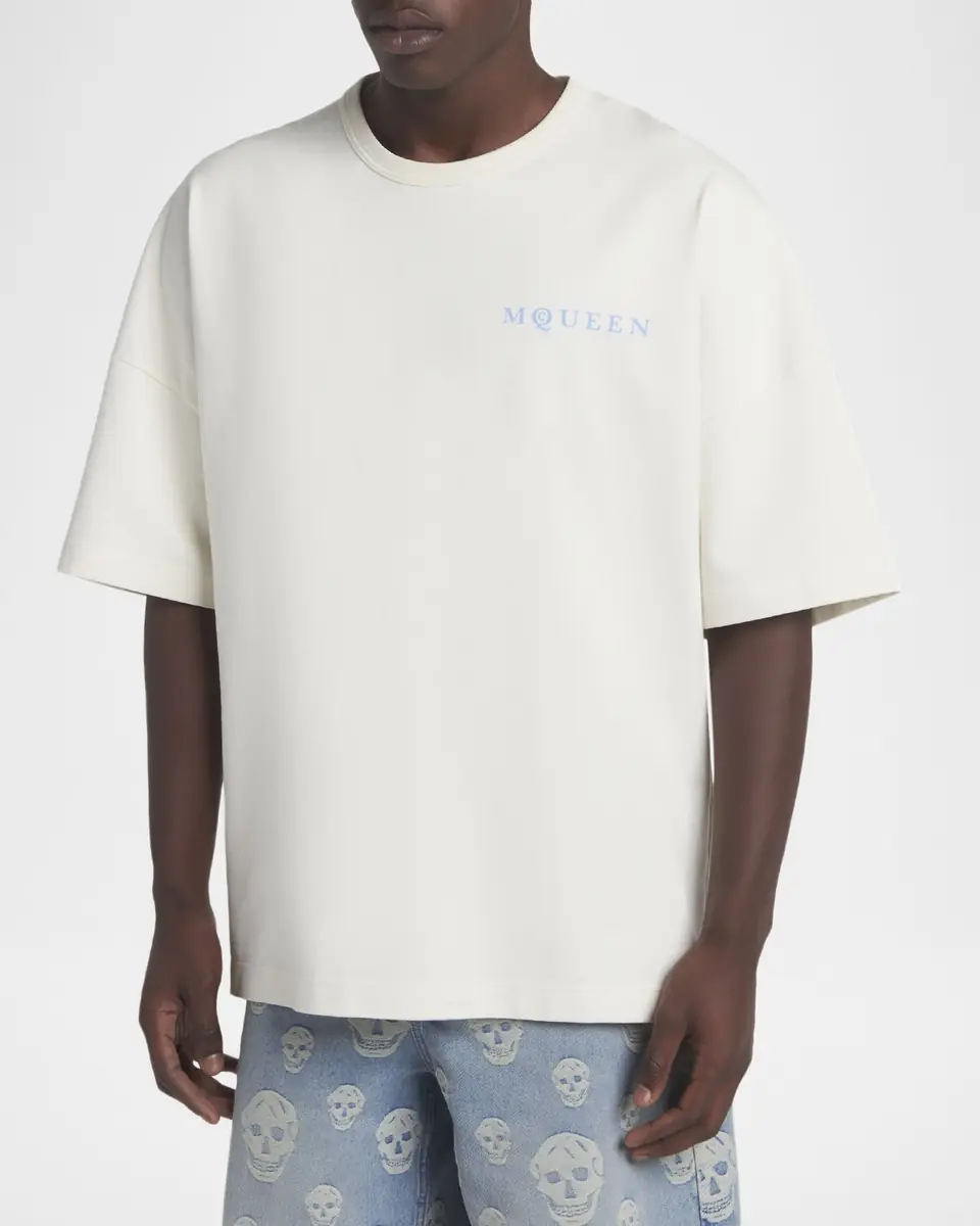 Alexander McQueen Men's Relaxed Logo T-Shirt | Thumbnail 4