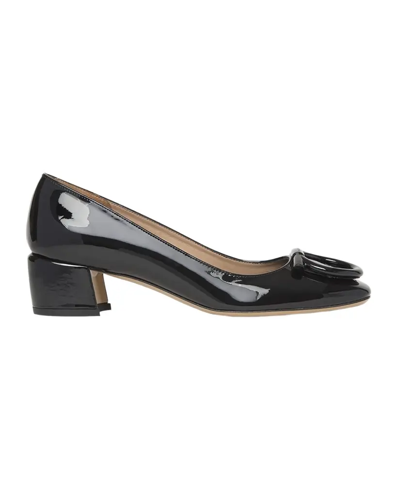FERRAGAMO Mara Patent Gancini Block-Heel Pumps | Image 1 FERRAGAMO Mara Patent Gancini Block-Heel Pumps | Image 1