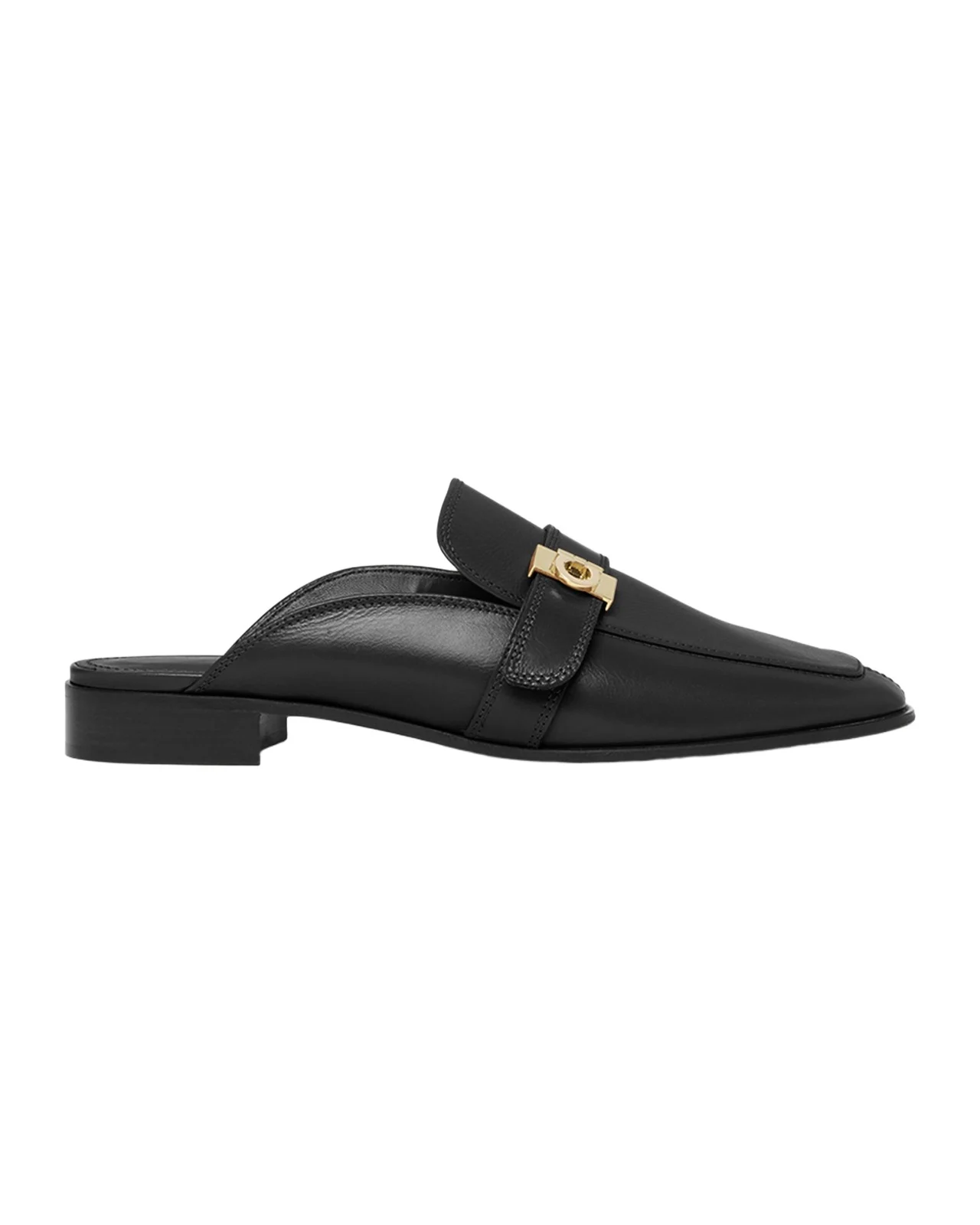 Ferragamo Mavira Leather Gancini Strap Loafer Mules
