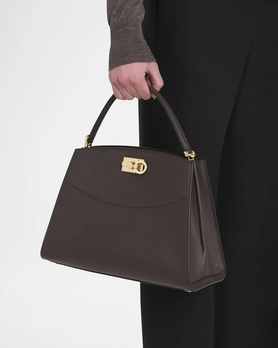 Ferragamo The New Studio Box Leather Top-Handle Bag | Thumbnail 2 Ferragamo The New Studio Box Leather Top-Handle Bag | Thumbnail 2