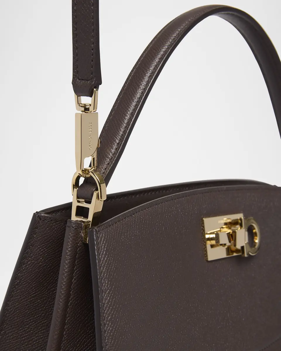 Ferragamo The New Studio Box Leather Top-Handle Bag | Thumbnail 6 Ferragamo The New Studio Box Leather Top-Handle Bag | Thumbnail 6