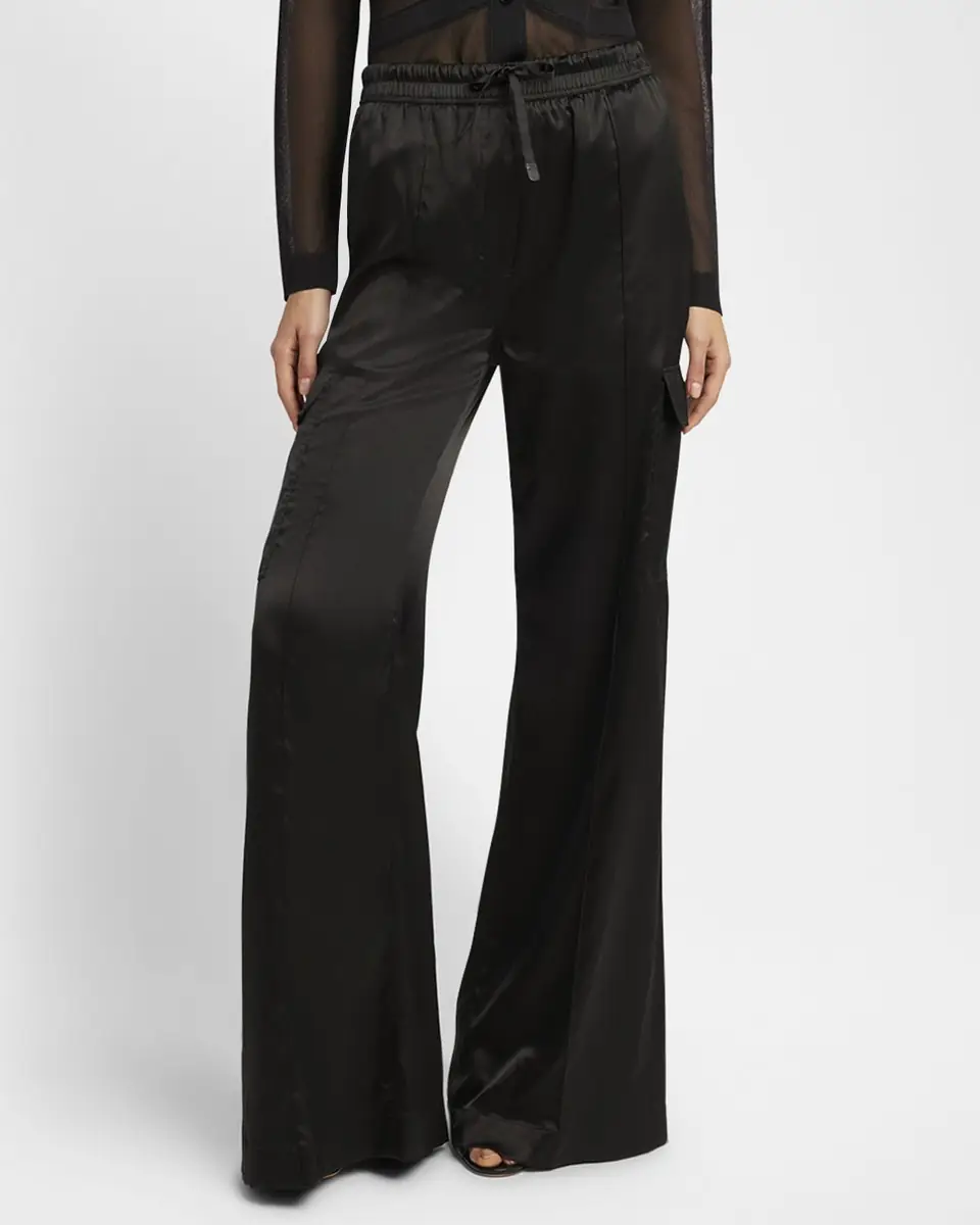 Tom Ford Stretch Silk Wide-Leg Cargo Pajama Pants | Thumbnail 3 Tom Ford Stretch Silk Wide-Leg Cargo Pajama Pants | Thumbnail 3