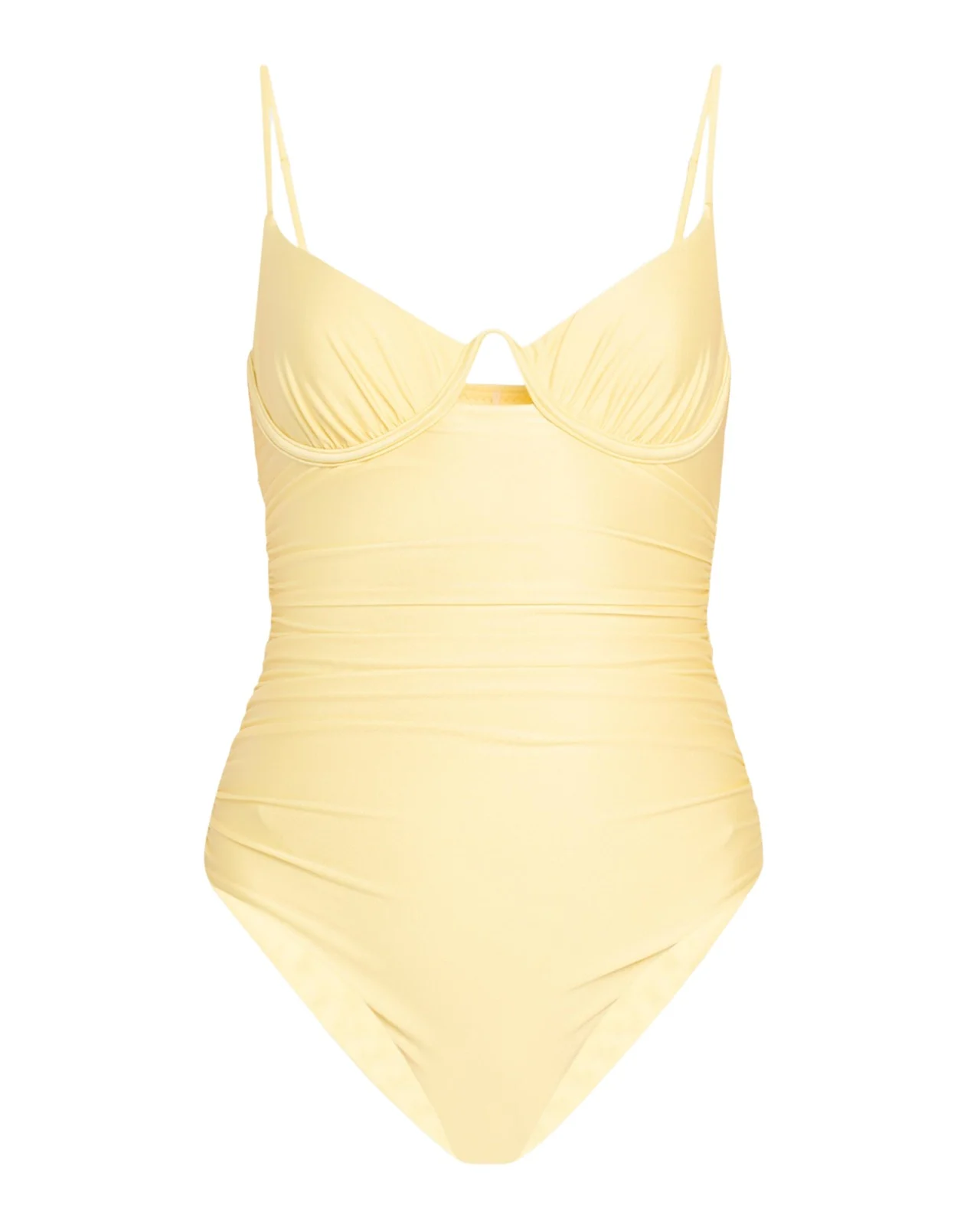 Laine Ruched Underwire One-Piece Swimsuit Laine Ruched Underwire One-Piece Swimsuit