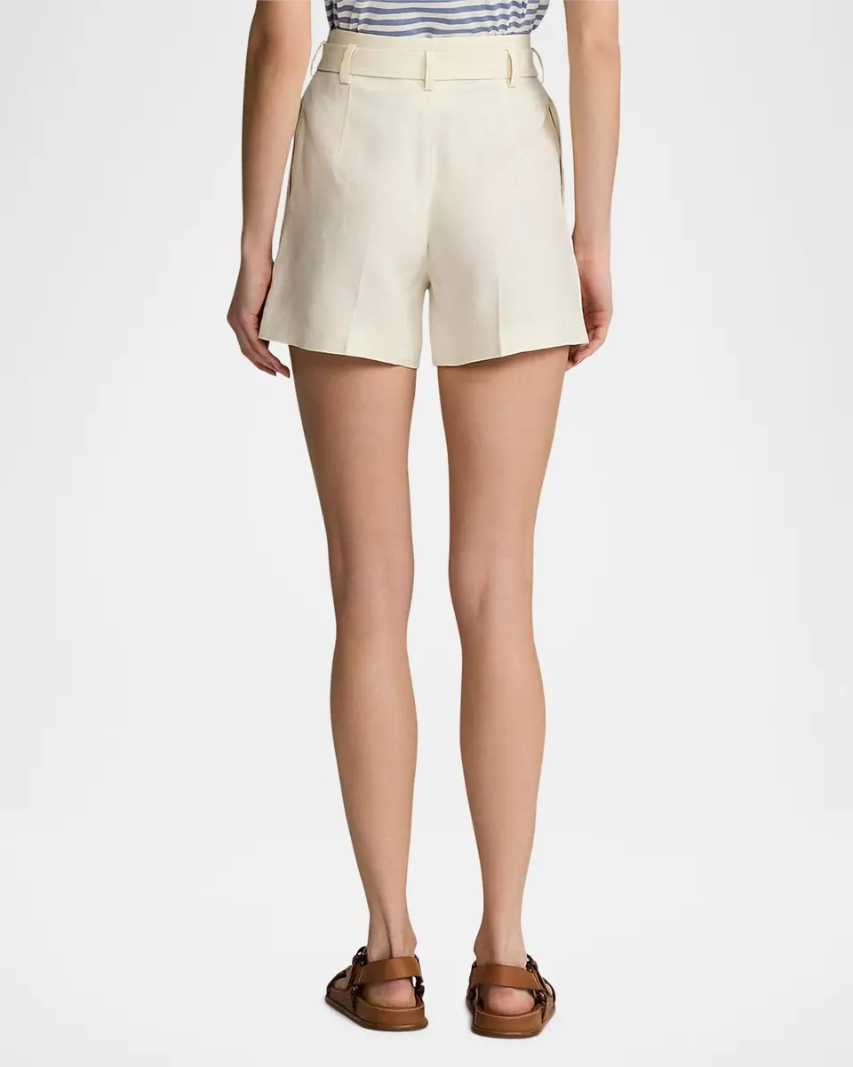 Ralph Lauren Collection Denise Linen Shorts | Thumbnail 3