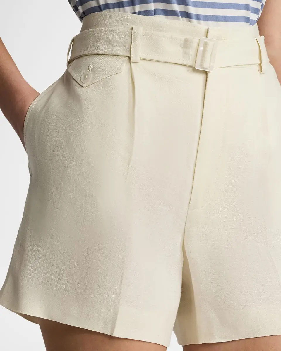Ralph Lauren Collection Denise Linen Shorts | Thumbnail 5