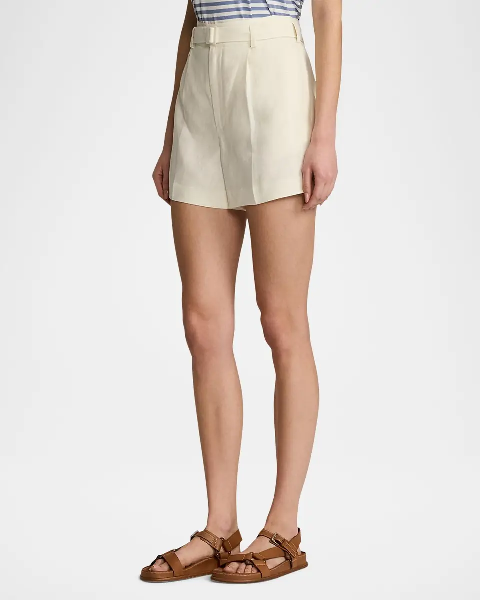 Ralph Lauren Collection Denise Linen Shorts | Thumbnail 6