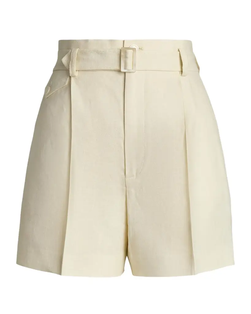 Ralph Lauren Collection Denise Linen Shorts | Image 1 Ralph Lauren Collection Denise Linen Shorts | Image 1
