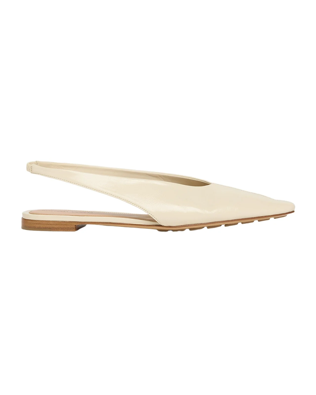 Slingback Pointed Leather Ballet Flats
