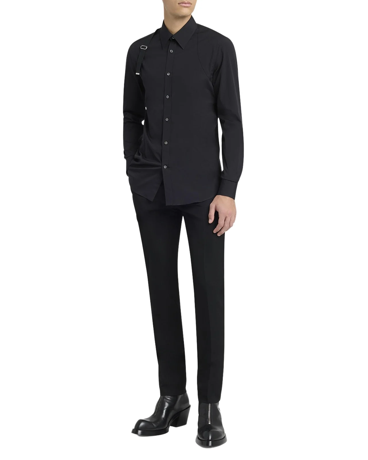Men's Logo-Tape Harness Dress Shirt