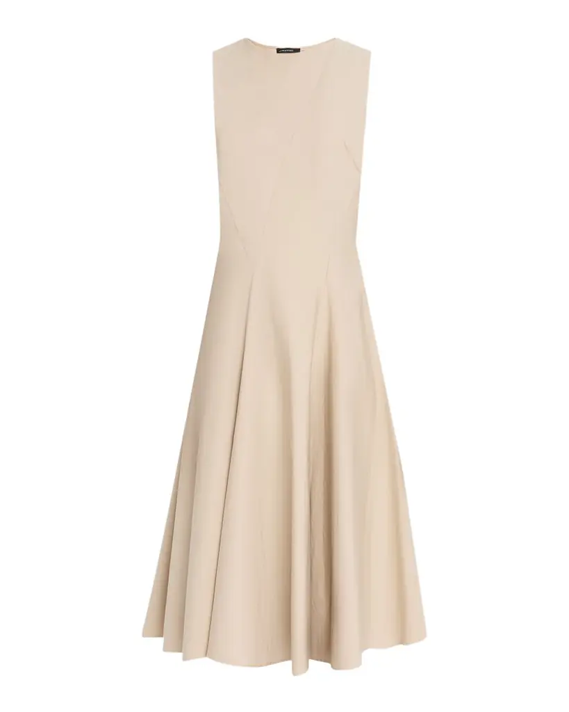 Natori Sleeveless Tech Cotton Taffeta Midi Dress | Image 1 Natori Sleeveless Tech Cotton Taffeta Midi Dress | Image 1