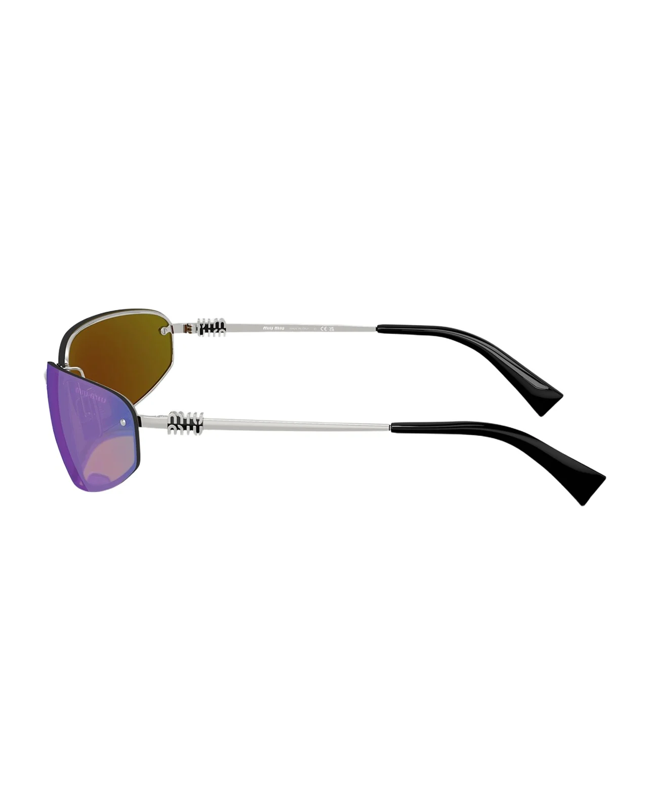 Miu Miu A50S Rimless Oval Metal Sunglasses