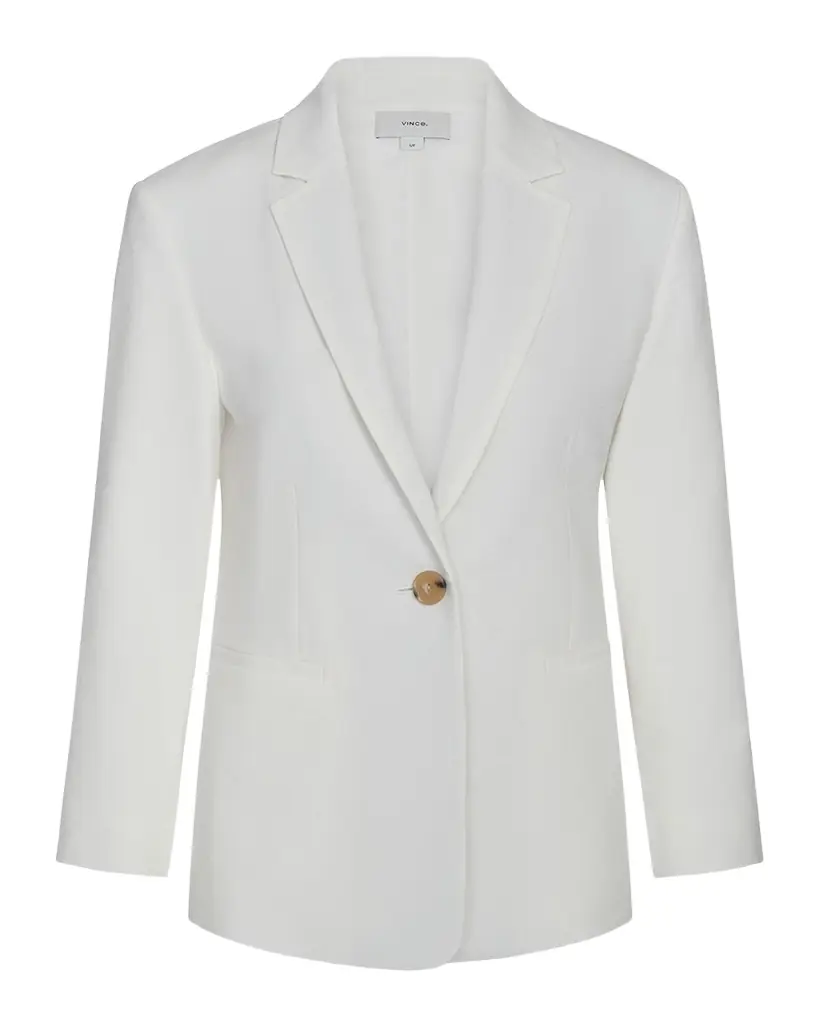 Vince Shrunken Linen Blazer