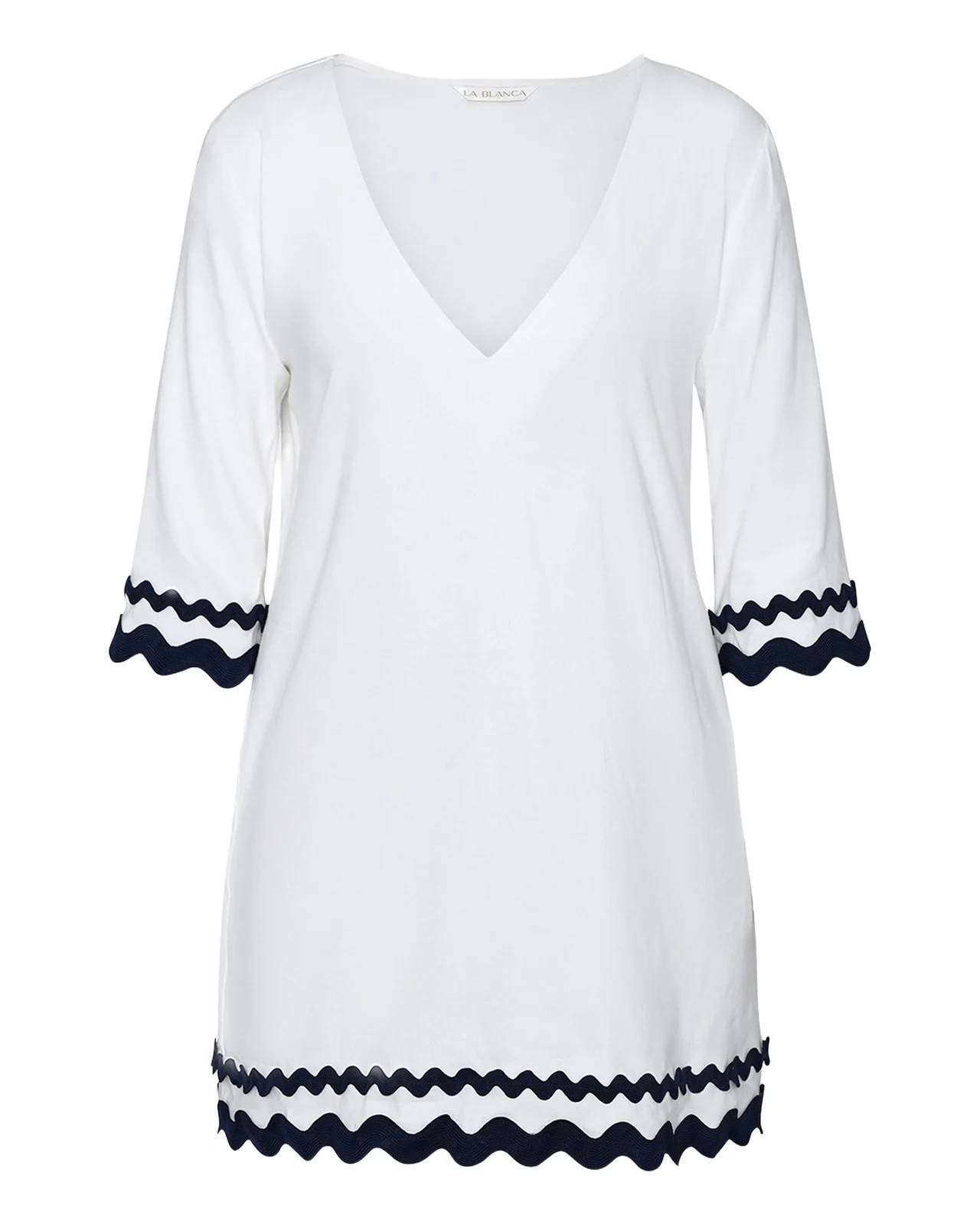 La Blanca Poolside V-Neck Tunic Coverup