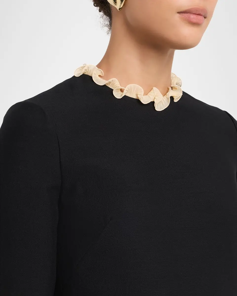 Valentino Garavani Ruffle Silk Crepe Mini Dress | Thumbnail 5