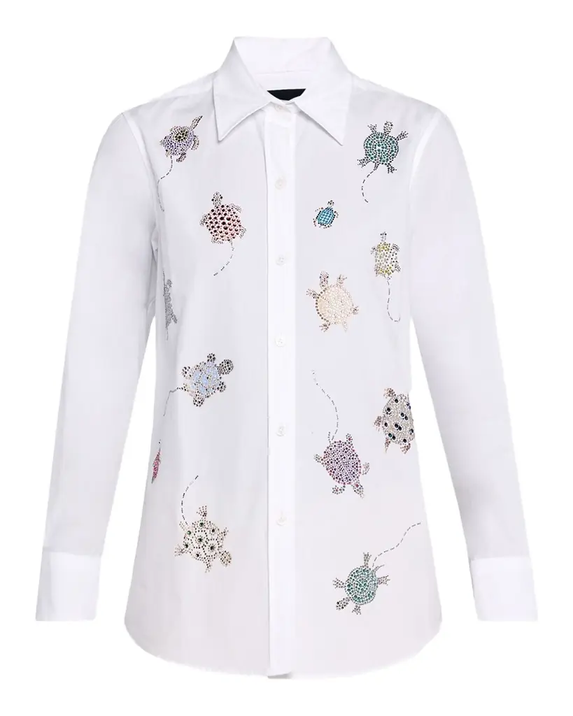 Libertine Turtle Time Embellished New Classic Shirt | Image 1 Libertine Turtle Time Embellished New Classic Shirt | Image 1