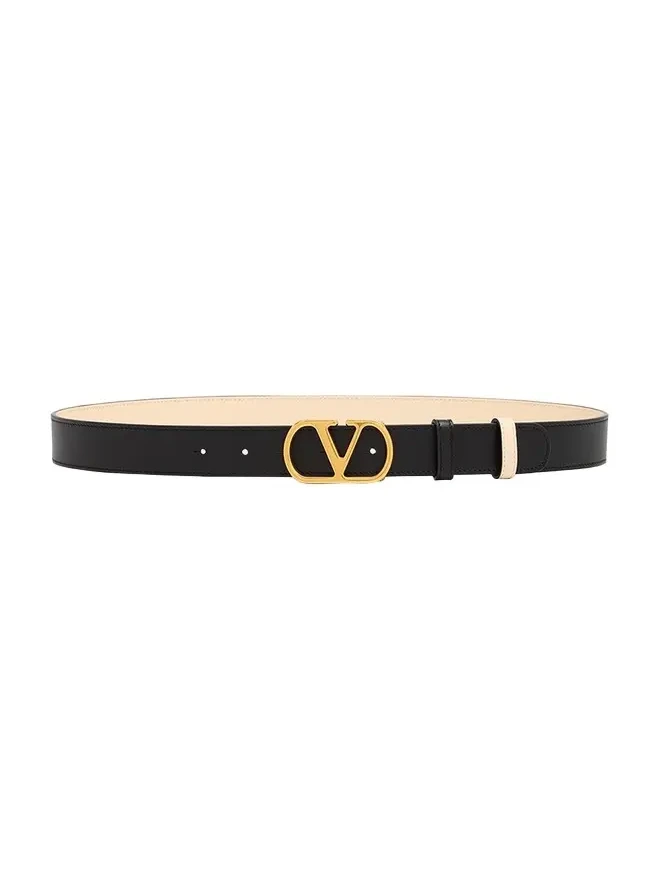 VLogo Signature Reversible Leather Belt, 30mm