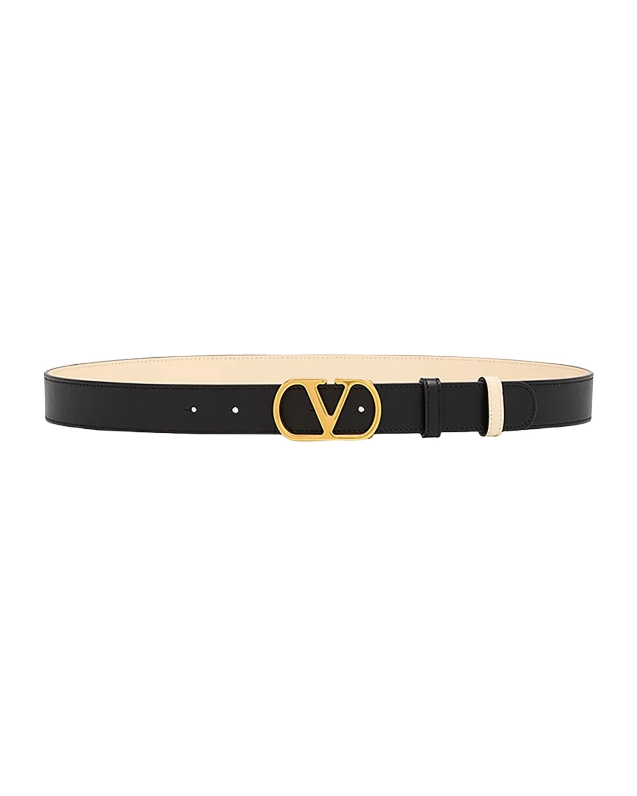 Valentino Garavani VLogo Signature Reversible Leather Belt, 30mm